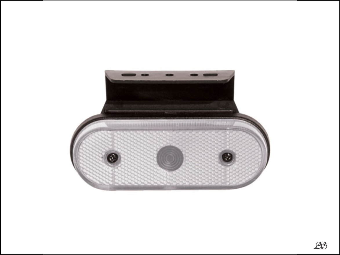 PL06081902 - LANTERNA LATERAL OBLONGO C/SUP FACC LED CR C/CONECTOR