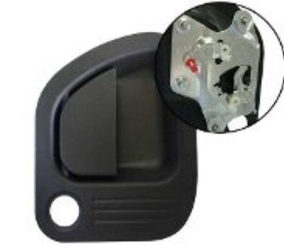 ORI2242 - MACANETA PORTA EXTERNA CARGO GII C/DISPOSITIVO S/CILINDRO LD