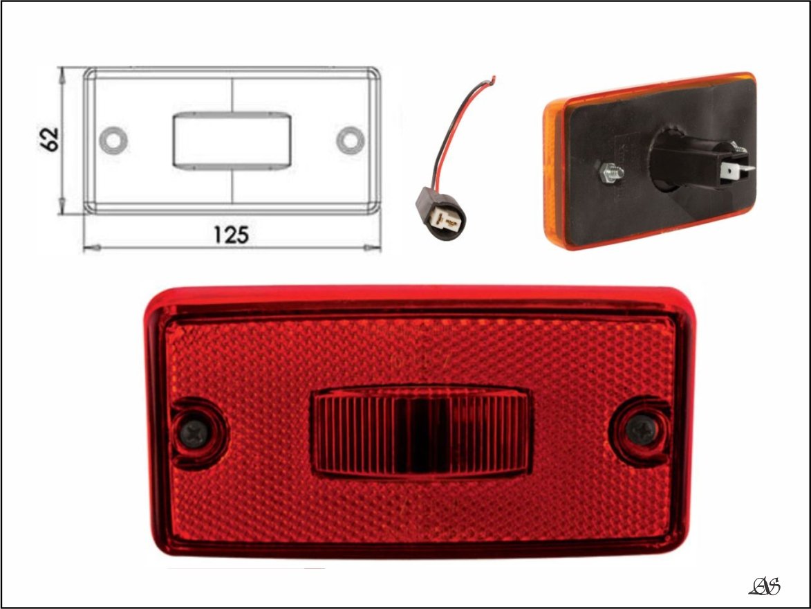 PL06064143 - LANTERNA LATERAL RET CARRETA FACCHINI VM LED