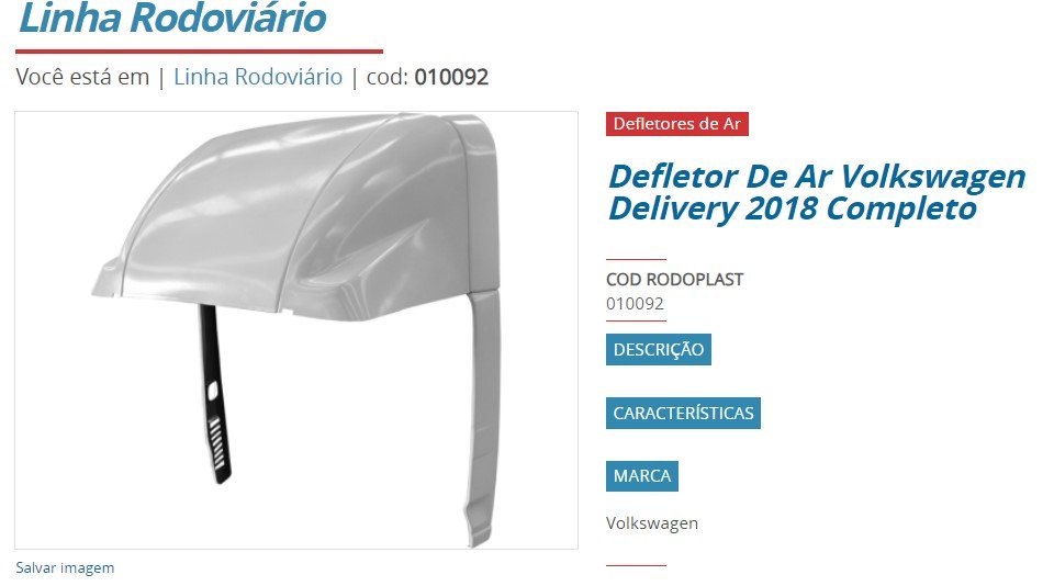 RD810092 - AEROFOLIO VW DELILVERY EXPRESS 3/4 2018
