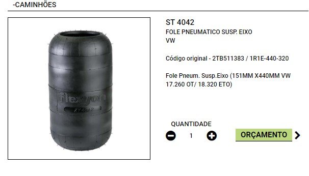 ST-4042 - BOLSA EIXO ONIBUS VOLKS