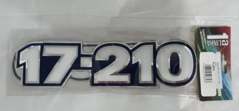 PL0673 KIT - EMBLEMA RESINADO VW 17-210 AZUL (CONJ 3 PCS)