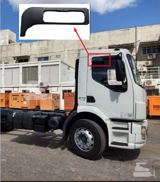 ER1228C - ACAB SAPATA SUPERIOR C/FURO RAMPA ESPELHO VOLVO VM LD