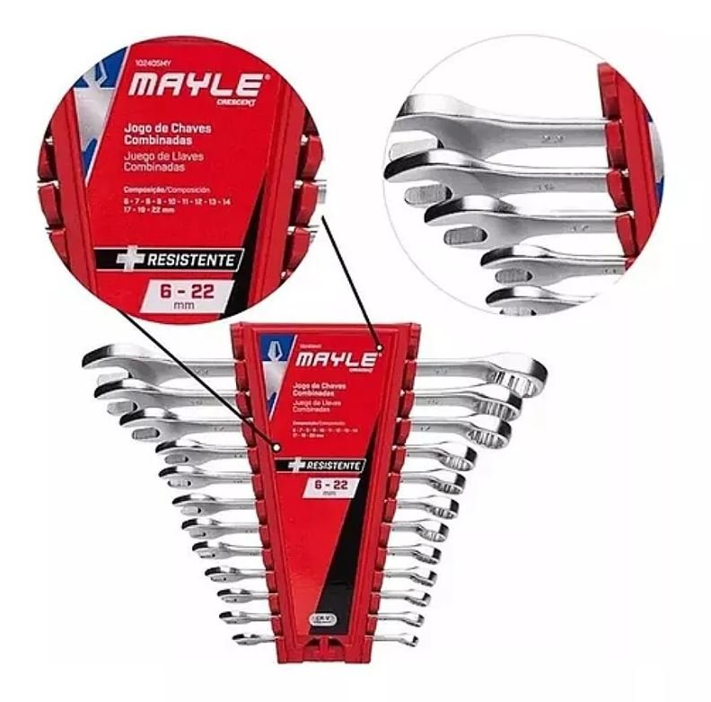 102405MY - CONJ CHAVE COMBINADA MAYLE 06 A 22