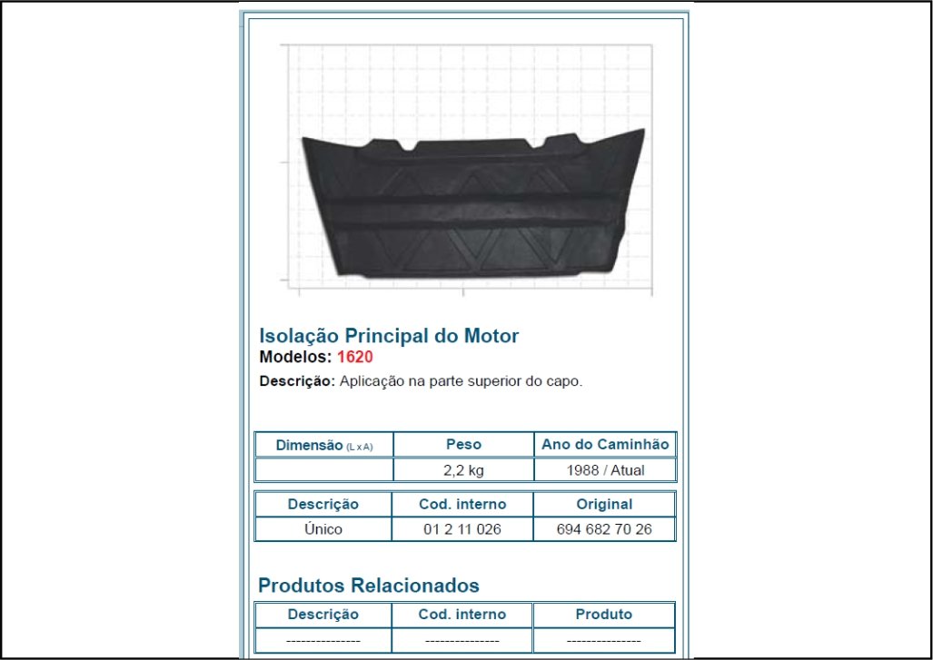 1211026 - ISOLADOR TERMICO CAPO EXT MB 1620 CENTRAL