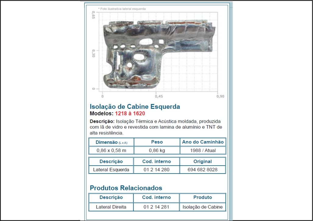 1214280 - ISOLADOR TERMICO 1218 A MB 1620 LE