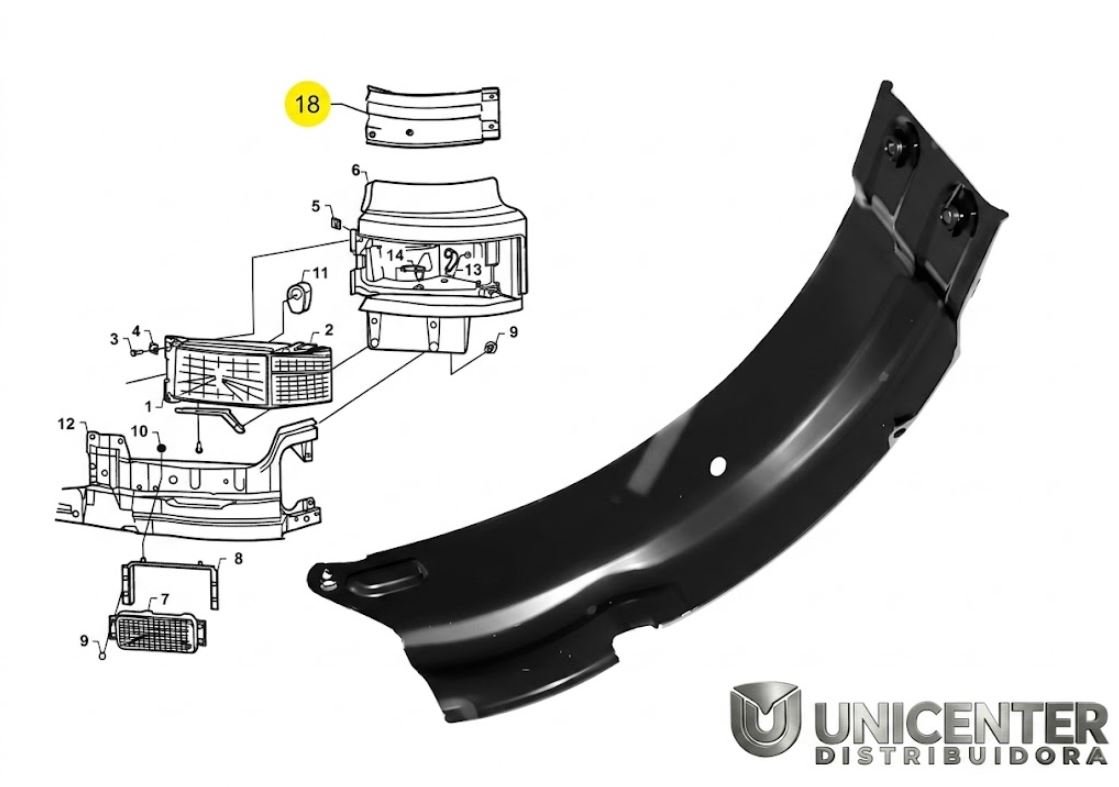 1375428 - SUPORTE BOJO FAROL PRINC SCANIA S4 LD