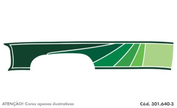 PL0055 - FAIXA LATERAL 608 VERDE