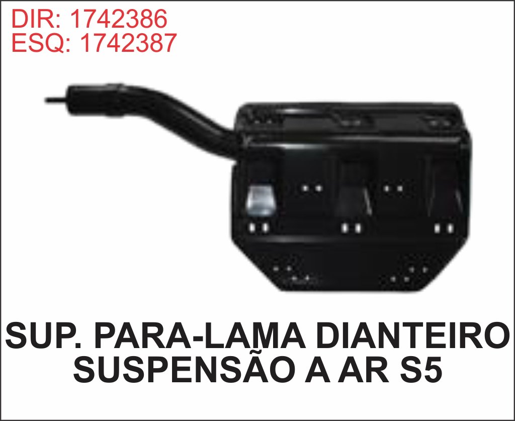 CL436 - SUPORTE PARALAMA SCANIA S5 DIANT SUSP. AR LE