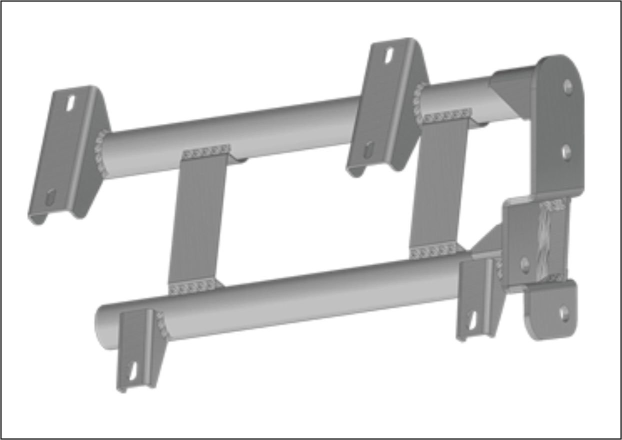 4350279 - SUPORTE PARALAMA DIANT VW CONSTELLATION 19.320 LD