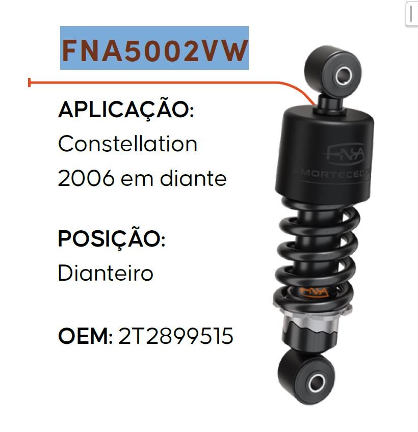 94083 - AMORT CABINE C/MOLA VW CONSTELLATION (DIANT)