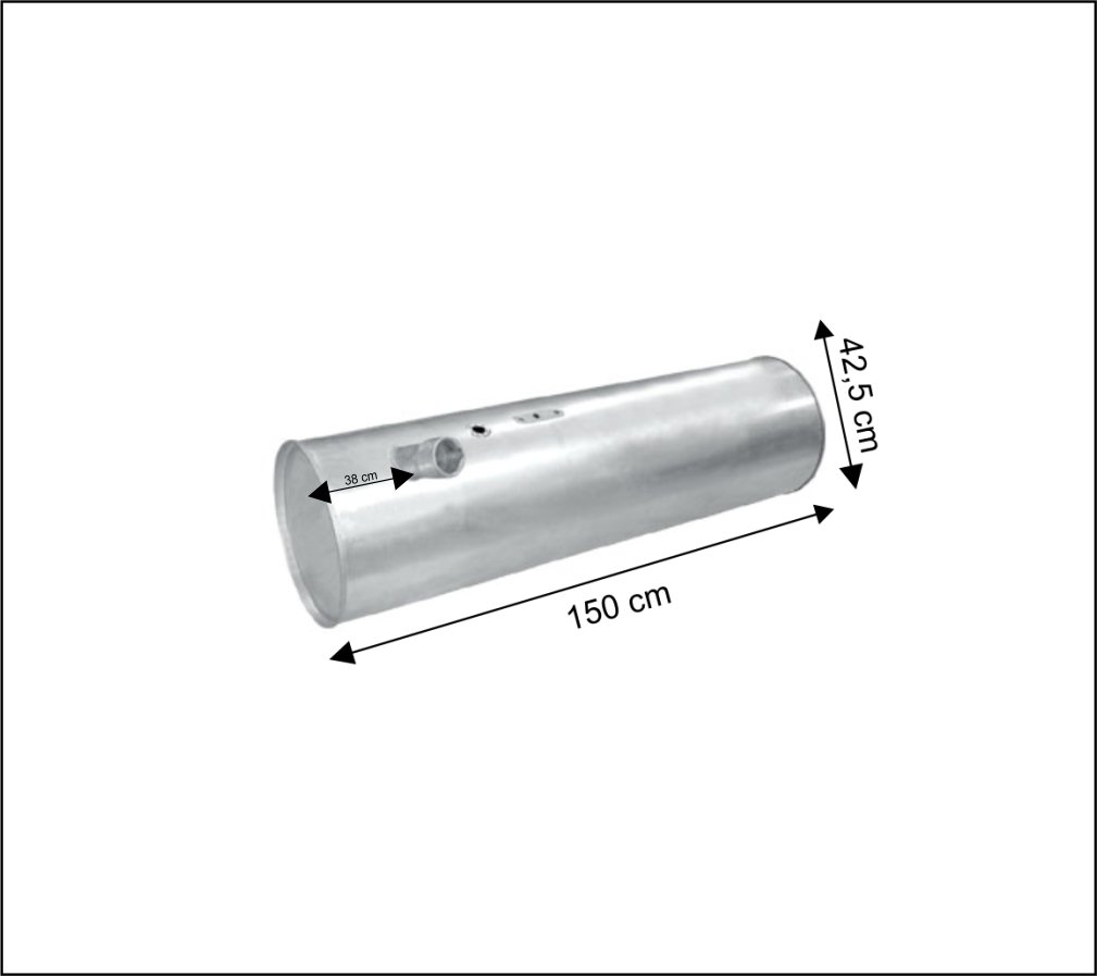 TQ308 - TANQUE GALVANIZADO 210 LTS RED ONIBUS