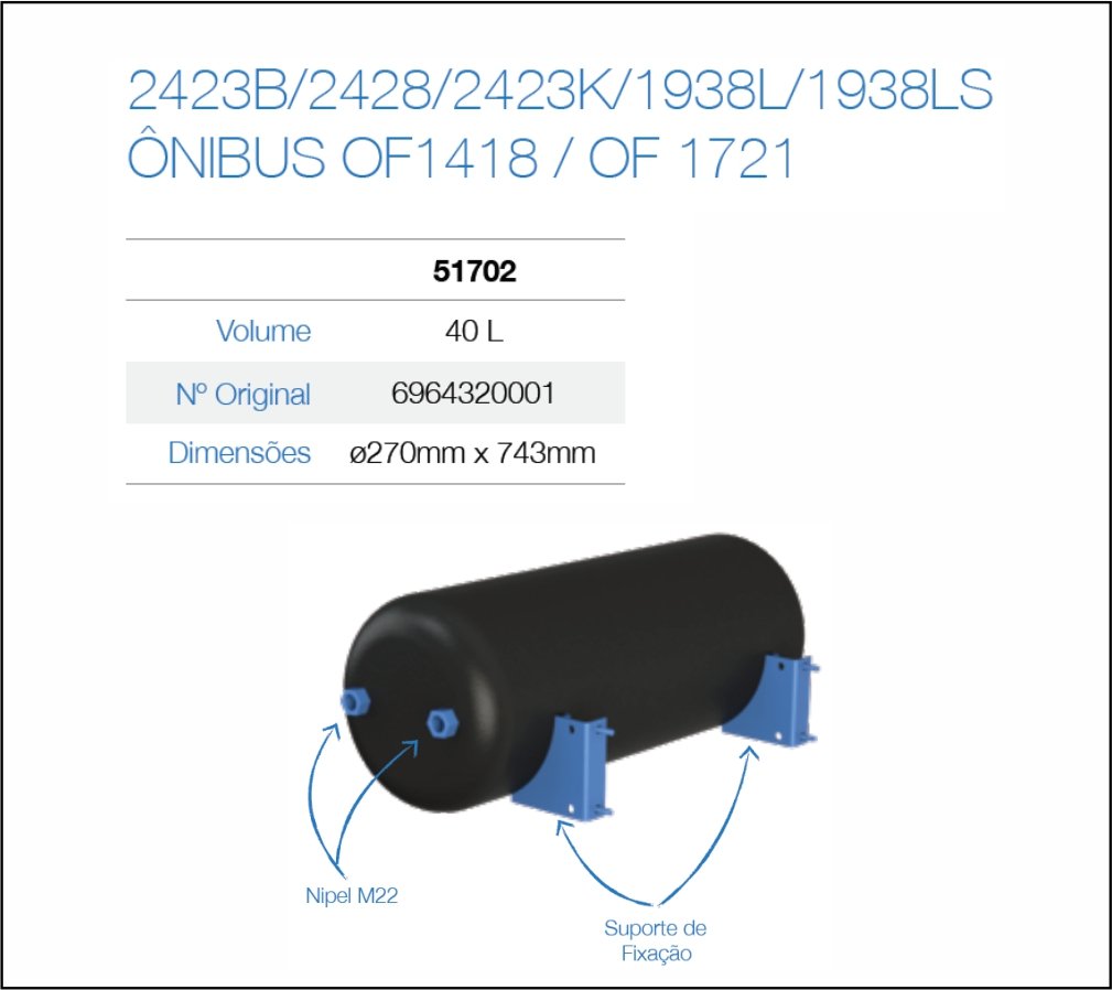 3824327801 - BALAO DE AR 40 LTS MB 1618