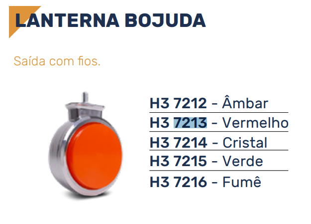 H37212 - LANTERNA FOGUINHO CROMADA ABS AMARELA LED