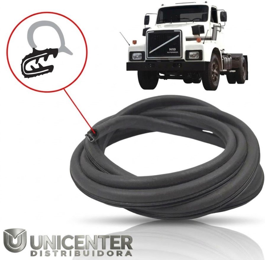 UNIV39499 - BORRACHA PORTA VOLVO NL10 ATE 92 FIX.CAB(PECA)