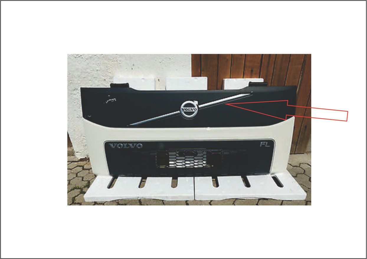 82981654 - EMBLEMA TRANSVERSAL GRADE VOLVO VM A PARTIR DE 2017