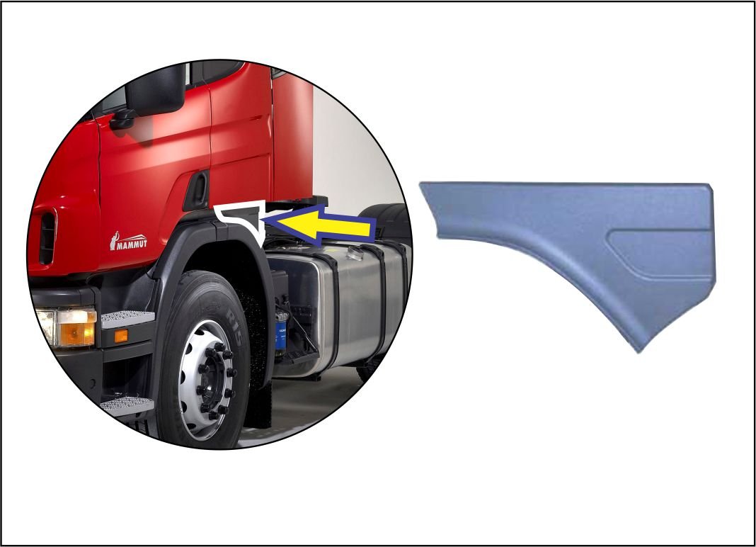 PP1007B - ACAB PARALAMA CABINE TRAS SCANIA S5 S6 HIGHLINE LE
