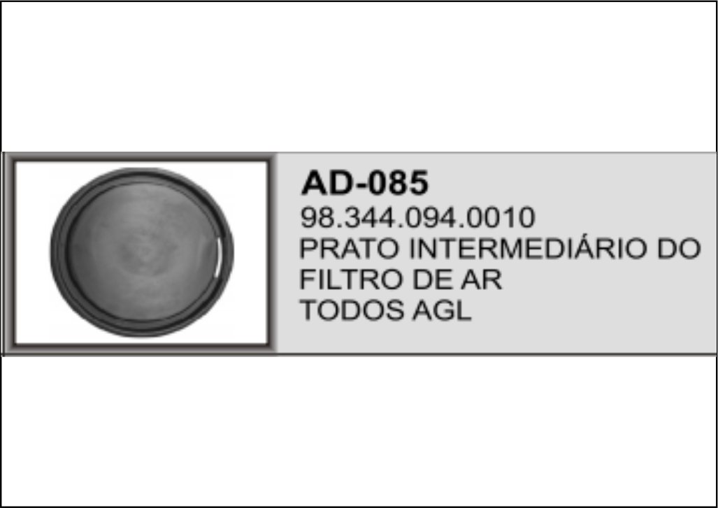 AD-085 - TAMPA INT FILTRO AR MB