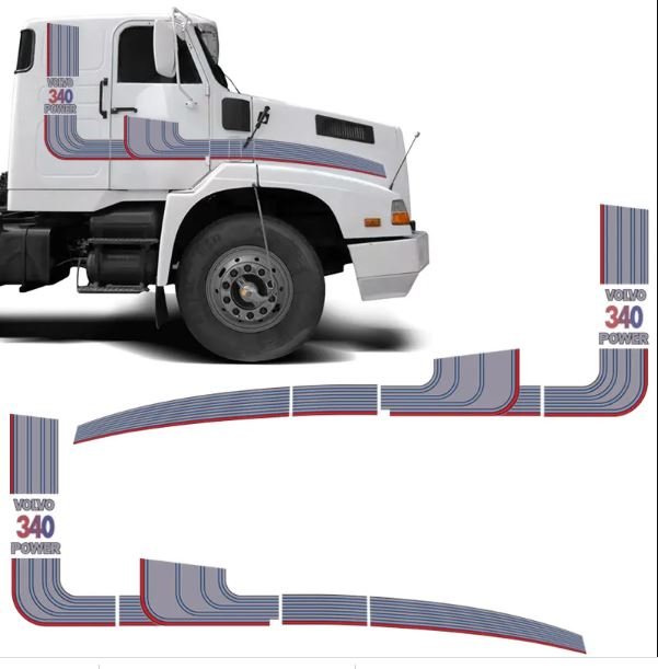 ADS3025 - FAIXA LATERAL VOLVO 89/POWER PRATA