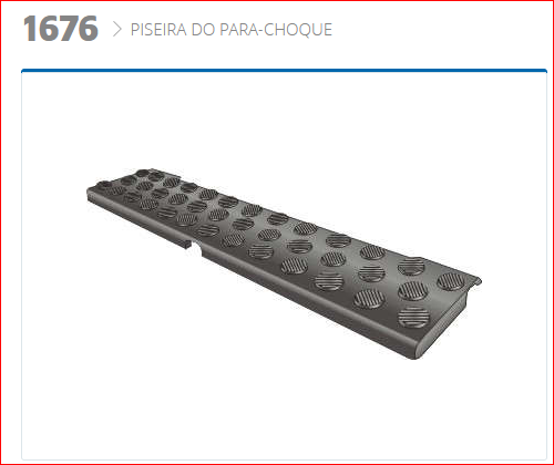 AM1676 - PISANTE ESTRIBO SUPERIOR PARACHOQUE MB AXOR PLASTICO