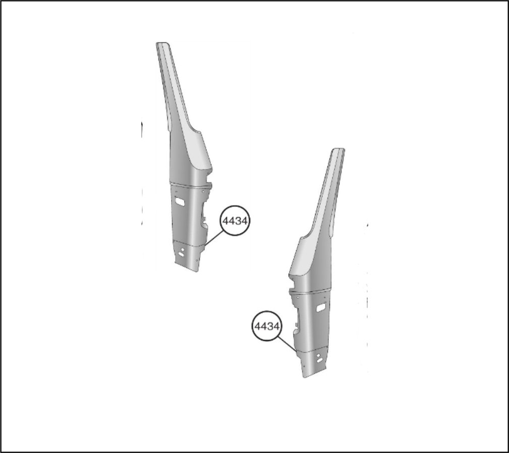 AM4434D - COLUNA DIANT EXT VW WORKER LD (AMALCA)