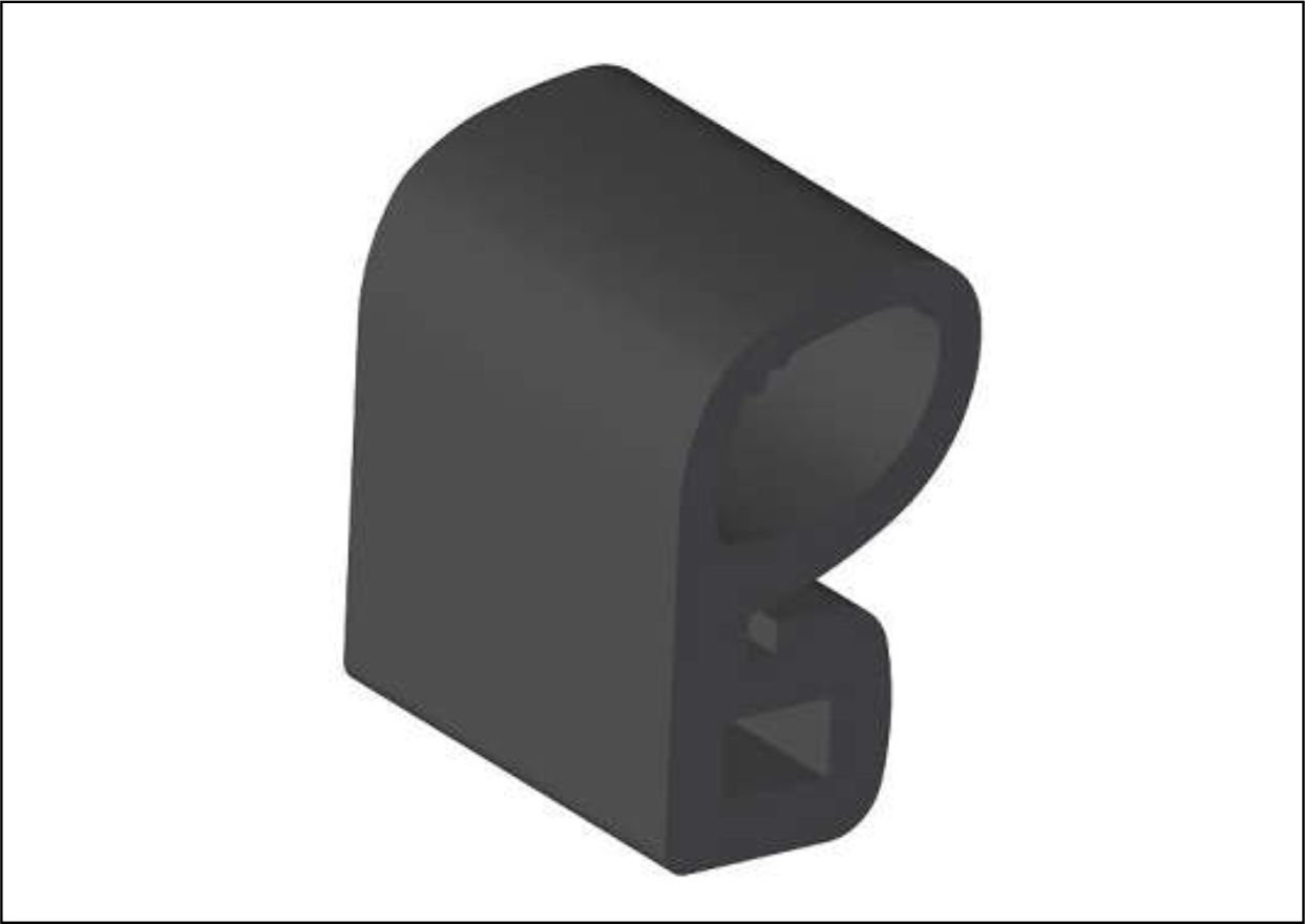 AUTOT9558 - BORRACHA PORTA VW TODOS MACIA