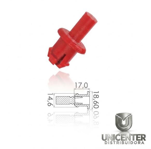 CAS510 - PRESILHA FIXAR PARACHOQUE CARGO GII 2429 (VERMELHO)