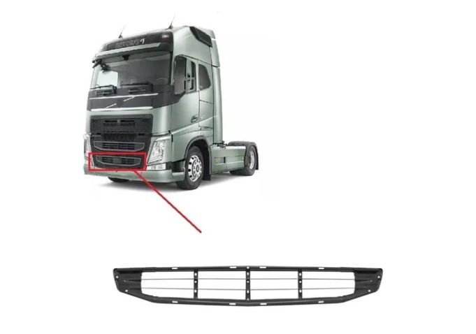 BVV06-052 - GRADE ESTRIBO FRONTAL INFERIOR VOLVO FH4 2015 (FERRO)