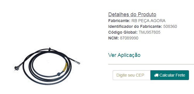 119028 - CABO VELOCIMETRO VW PESADO