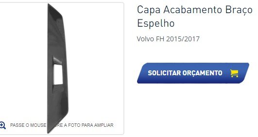 ER1259 - ACAB BRACO ESPELHO VOLVO FH4 2015/2017 LE