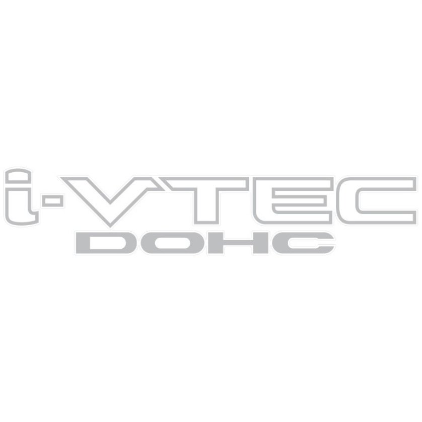PL0696 - EMBLEMA I-VTEC DOHC PRATA