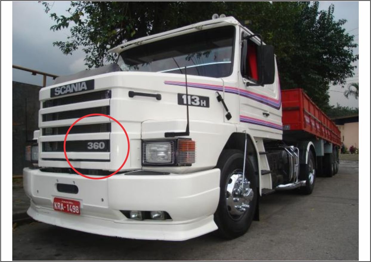 VL3062 - EMBLEMA FRONTAL SCANIA 360 112/113 T/R ORIGINAL