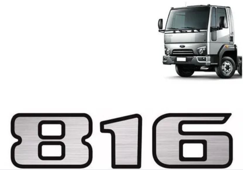 ADS805 - EMBLEMA RESINADO CARGO 816 ESCOVADO