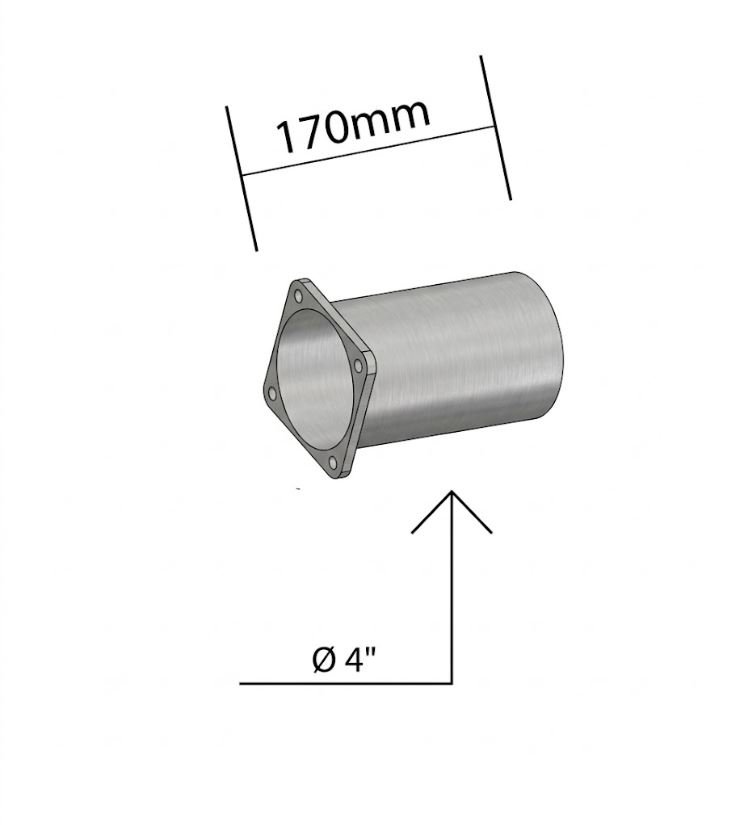 F6502 - TUBO INTERM 4" 170MM 04 FUROS