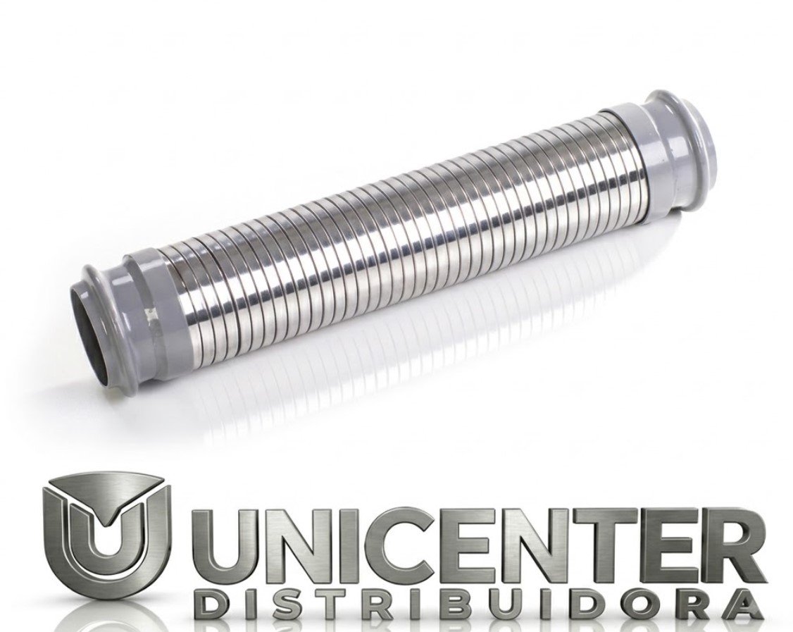 F6567 - TUBO INTERM FLEXIVEL 3" 420MM INOX C/BOCA