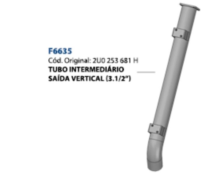 F6635 - SAIDA CATALISADOR VW 26.260/31.260 BETONEIRA