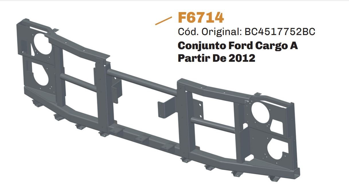F6714 - SUPORTE PARACHOQUE CARGO GII RODOVIARIO