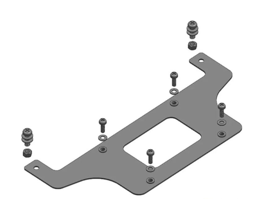 F7886 - SUPORTE PLACA TRAS VOLVO FH4 2015