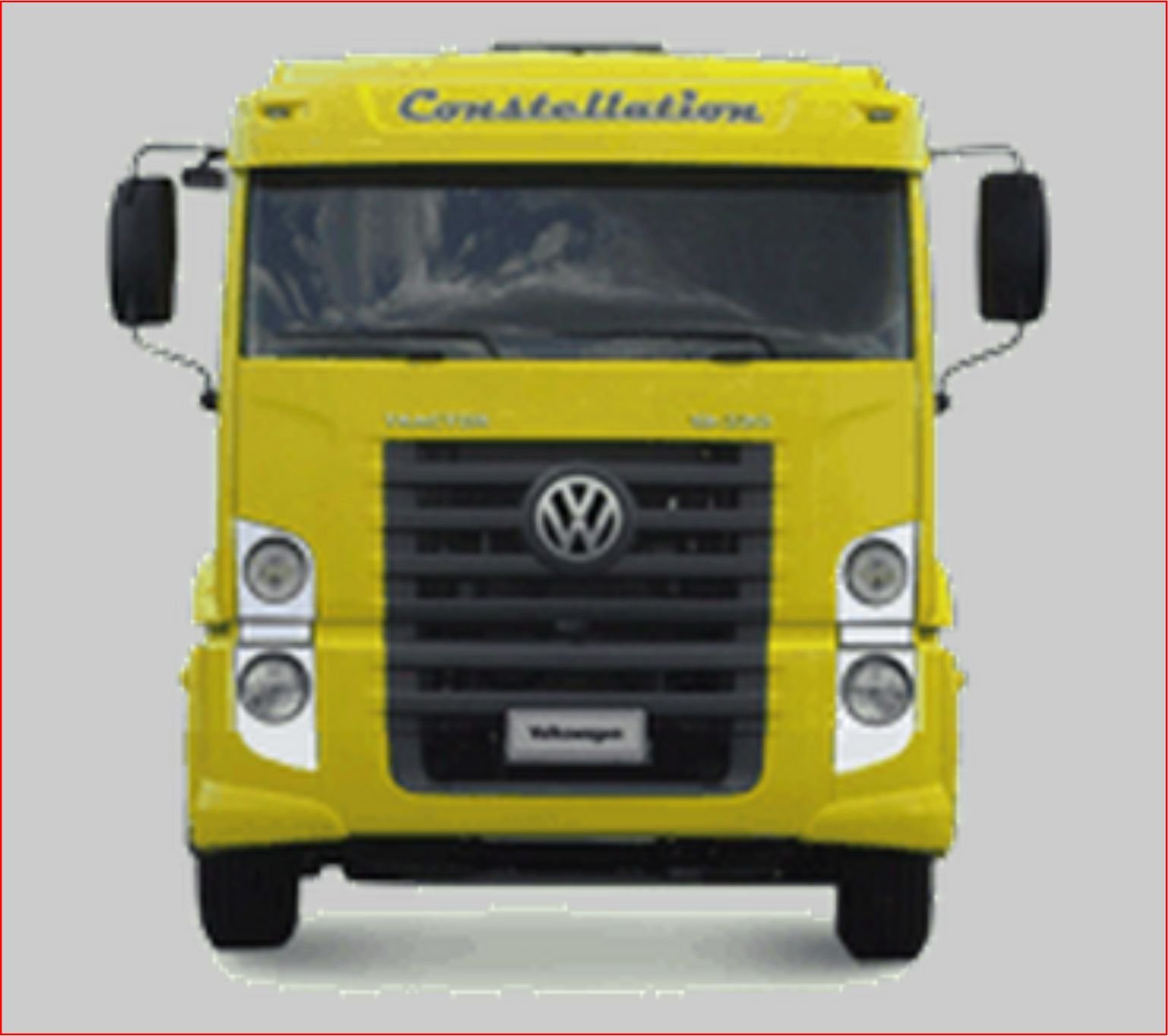 PL0893 - MASCARA FAROL VW CONSTELLATION 2 DEG ESCOVADO