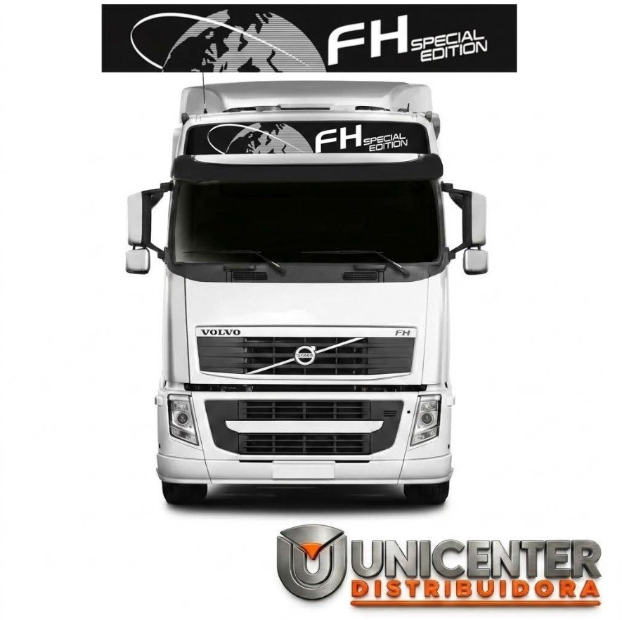 ADS2933 - FAIXA LUMINOSO VOLVO FH12 FH 13 GLOBETROTTER EDITION PRATA RAJADA