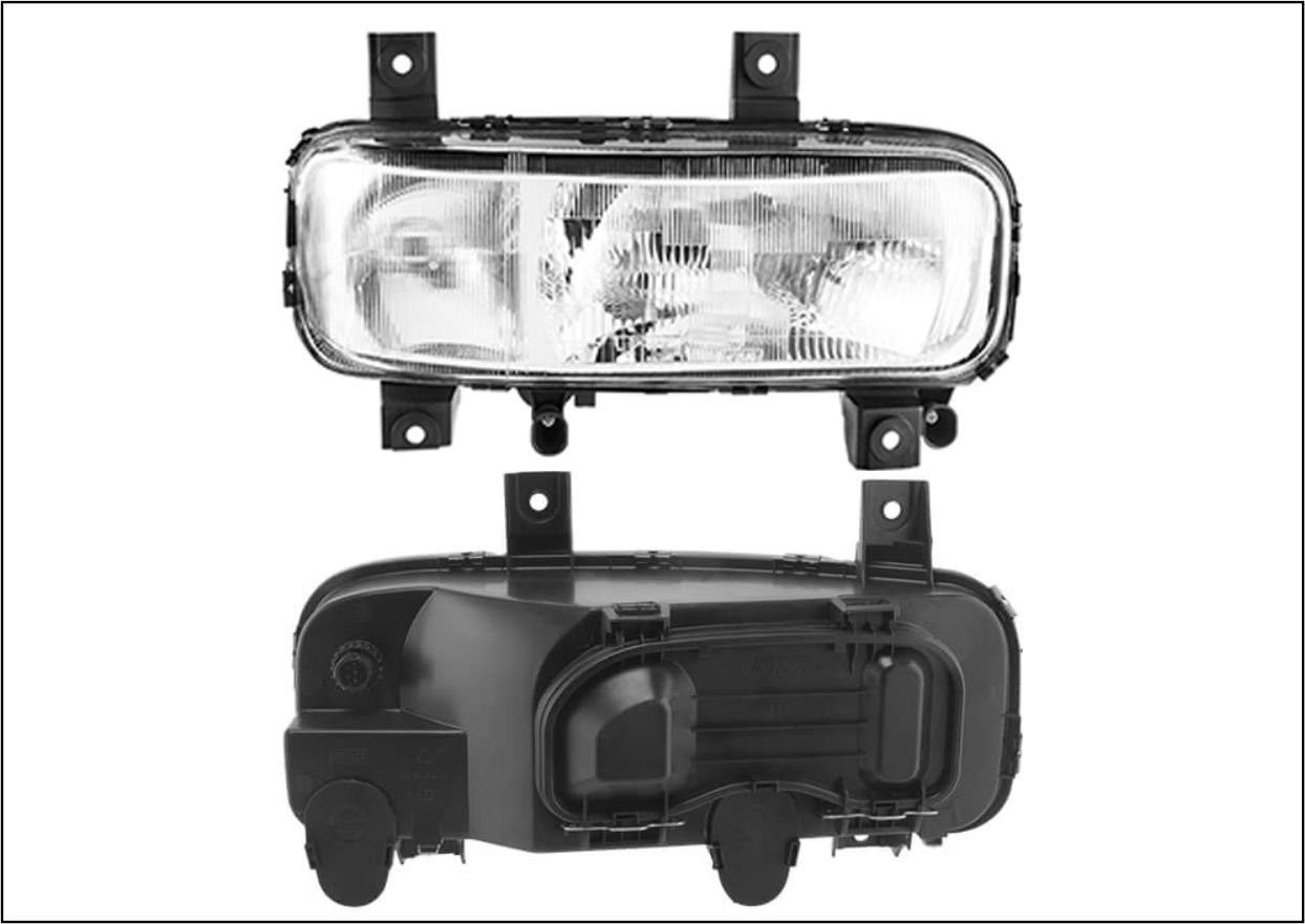 FM143LE - FAROL PRINC MB ATEGO 2006 A 2009 C/AUX.NEBLINA LE