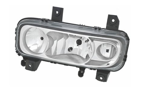 FM217LD - FAROL PRINC MB ATEGO 2010 A 2012 C/AUX.NEBLINA LD LISO