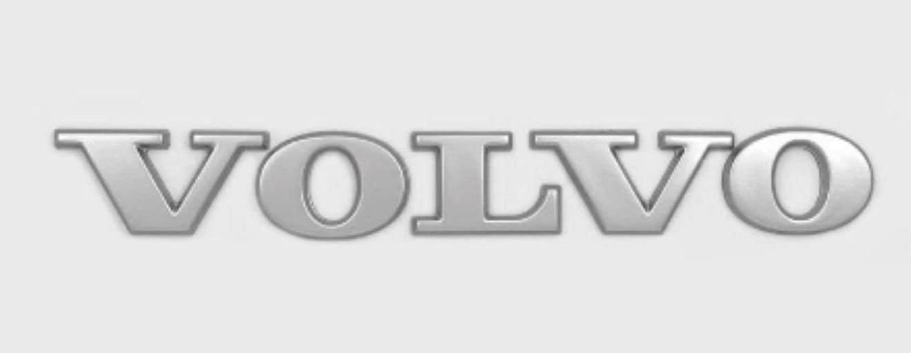 GLB1249V - EMBLEMA PALAVRA VOLVO 230MM X 25MM