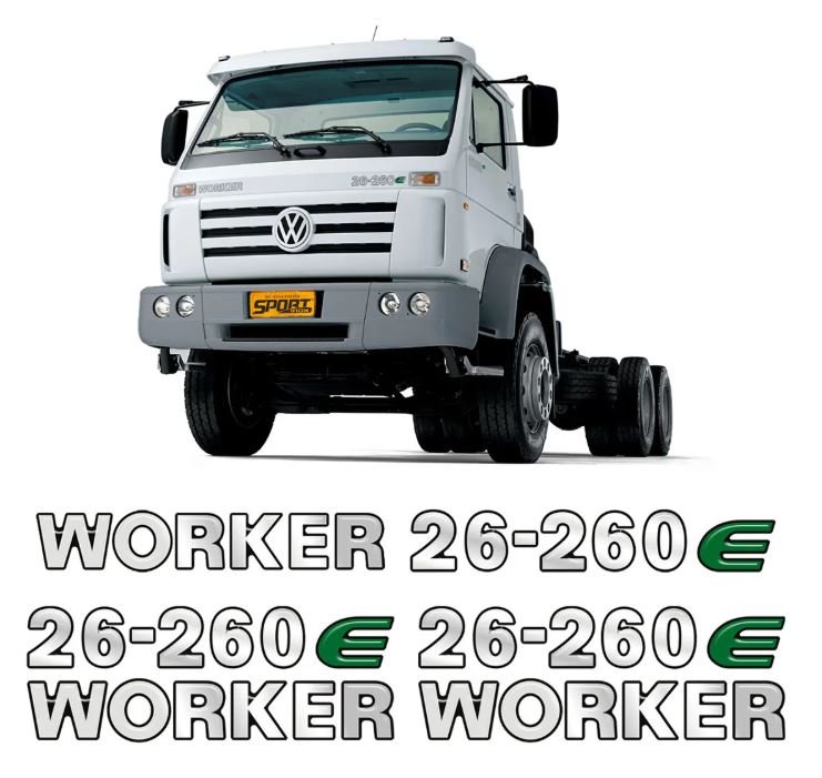 KIT1340 - EMBLEMA RESINADO VW 26-260E CROMADO