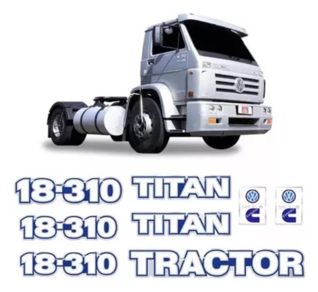 KIT885 - EMBLEMA RESINADO VW 18-310 AZUL (CONJ COMPLETO)