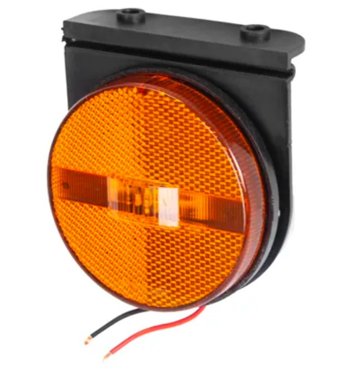L30110AM - LANTERNA LATERAL RED 85 MM LED C/SUP REMOVIVEL C/FIO AMARELA