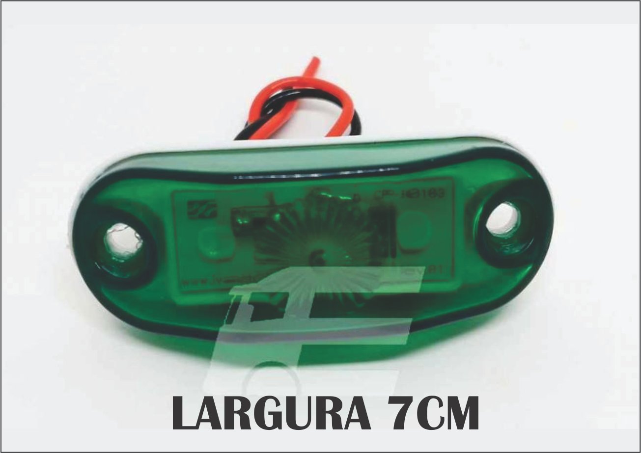 AF8002 VD - LANTERNA LATERAL MINI CARRETA FACCHINI LED VD