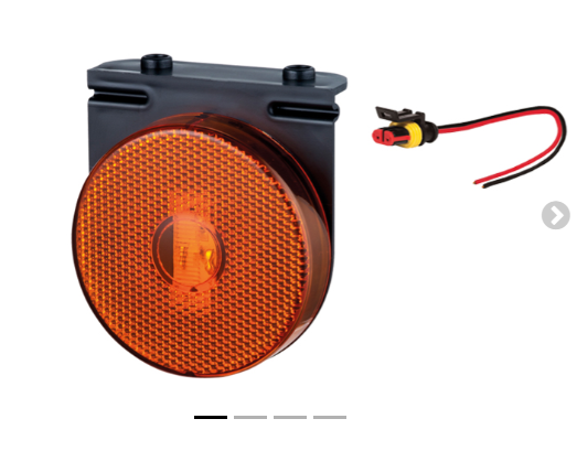 L31110AM - LANTERNA LATERAL RED 85 MM LED C/SUP PL REMOVIVEL C/CONECTOR AM