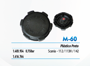 M-60 - TAMPA RESERV RADIADOR SCANIA 112 113/ S4