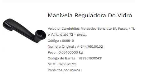 AT6055-B - MANIVELA VIDRO MB 1113 PRETA